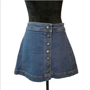 Free People denim mini